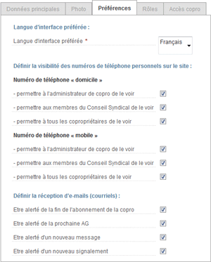 user preferences - image 1