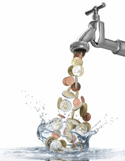 fuite d'eau et perte d'argent pour la co-propriété