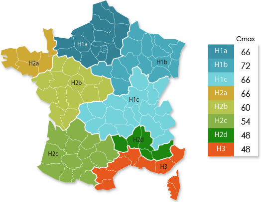 zones climatiques en France