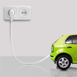 voiture électrique en recharge dans une copropriété