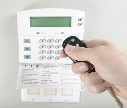 console de système d'alarme
